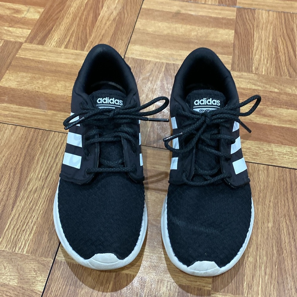 adidas Women's Black and White Sneakers